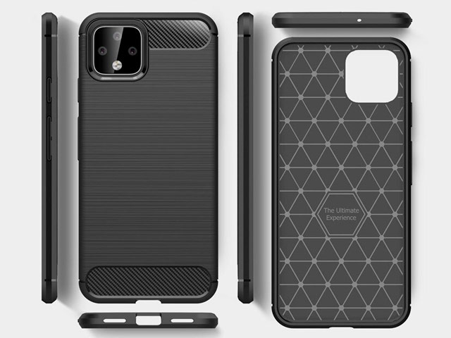 Чехол Yotrix Rugged Armor для Google Pixel 4 (черный, гелевый)