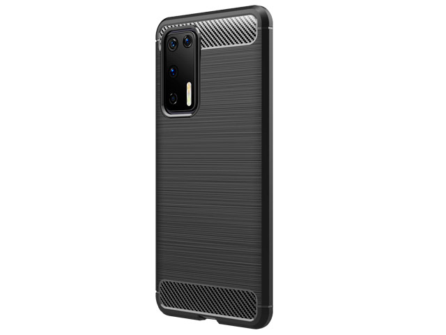 Чехол Yotrix Rugged Armor для Huawei P40 (черный, гелевый)