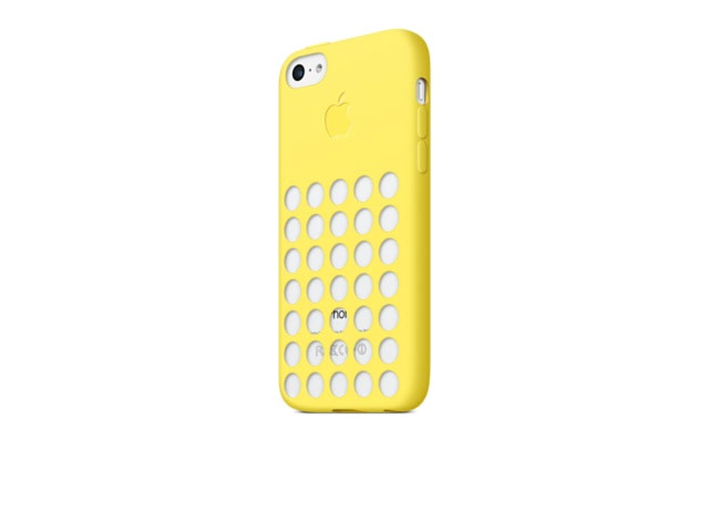 Чехол Apple iPhone 5C case (желтый, силиконовый)