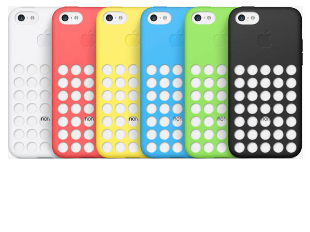 Чехол Apple iPhone 5C case (желтый, силиконовый)