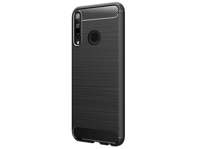 Чехол Yotrix Rugged Armor для Huawei P40 lite E (черный, гелевый)