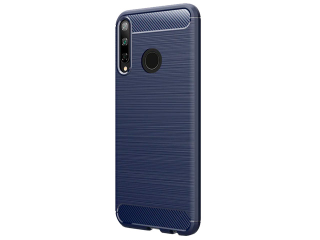 Чехол Yotrix Rugged Armor для Huawei P40 lite E (синий, гелевый)