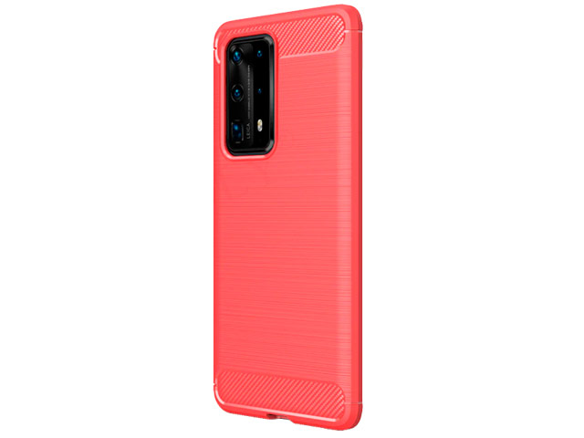 Чехол Yotrix Rugged Armor для Huawei P40 pro (красный, гелевый)