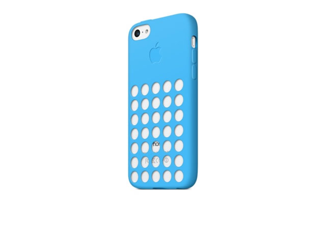 Чехол Apple iPhone 5C case (голубой, силиконовый)