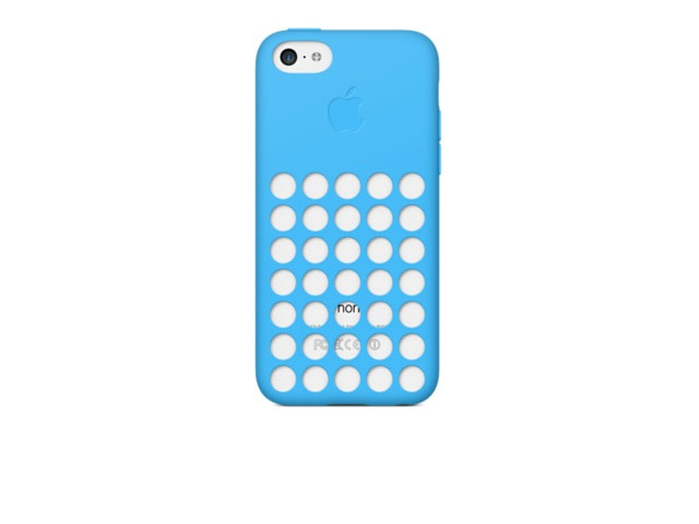 Чехол Apple iPhone 5C case (голубой, силиконовый)