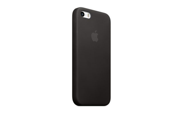 Чехол Apple iPhone 5S case (черный, кожанный)