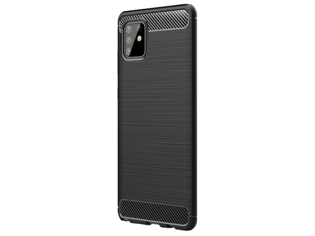 Чехол Yotrix Rugged Armor для Samsung Galaxy Note 10 lite (черный, гелевый)