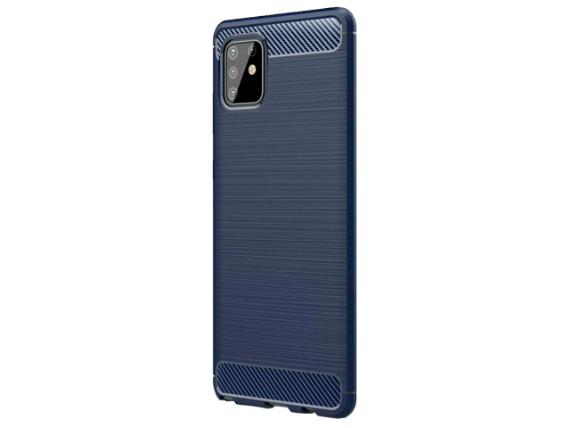 Чехол Yotrix Rugged Armor для Samsung Galaxy Note 10 lite (синий, гелевый)