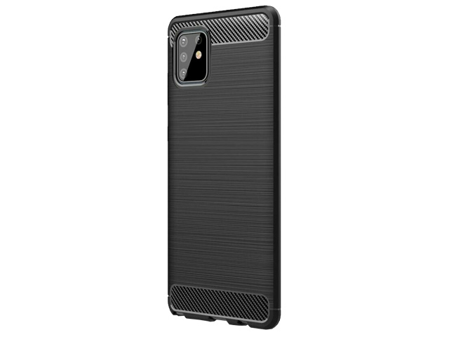 Чехол Yotrix Rugged Armor для Samsung Galaxy S10 lite 2020 (черный, гелевый)