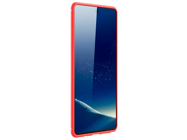 Чехол Yotrix Rugged Armor для Samsung Galaxy S10 lite 2020 (красный, гелевый)