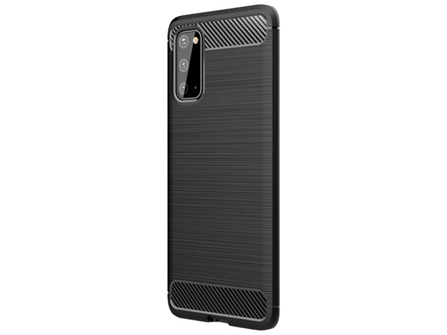 Чехол Yotrix Rugged Armor для Samsung Galaxy S20 (черный, гелевый)