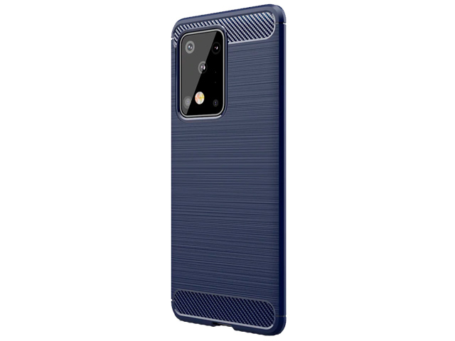 Чехол Yotrix Rugged Armor для Samsung Galaxy S20 ultra (синий, гелевый)