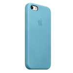 Чехол Apple iPhone 5S case (голубой, кожанный)