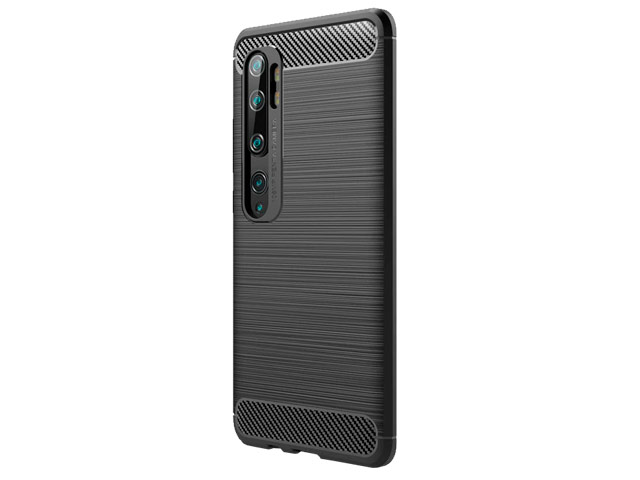 Чехол Yotrix Rugged Armor для Xiaomi Mi Note 10 (черный, гелевый)