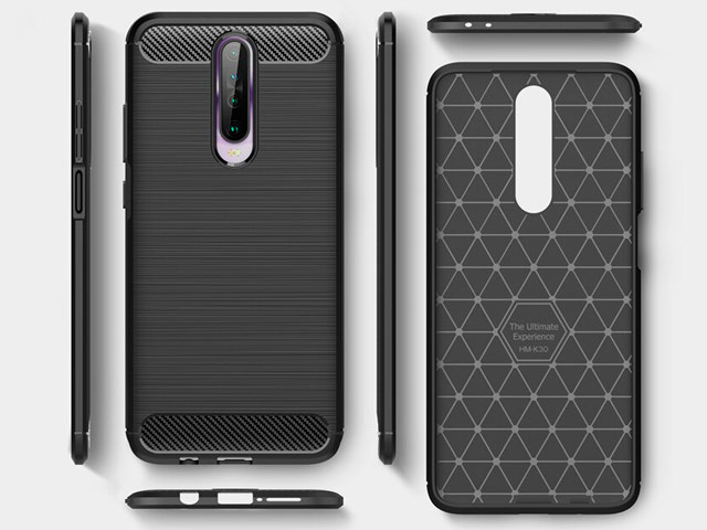 Чехол Yotrix Rugged Armor для Xiaomi Poco X2 (синий, гелевый)