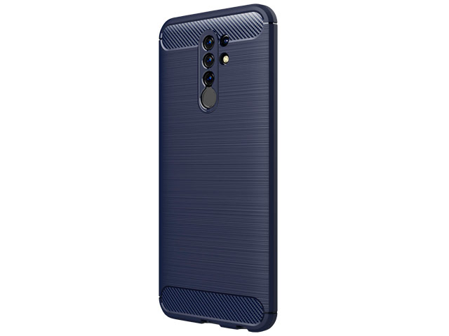 Чехол Yotrix Rugged Armor для Xiaomi Redmi 9 (синий, гелевый)