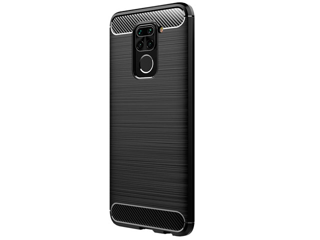 Чехол Yotrix Rugged Armor для Xiaomi Redmi Note 9 (черный, гелевый)