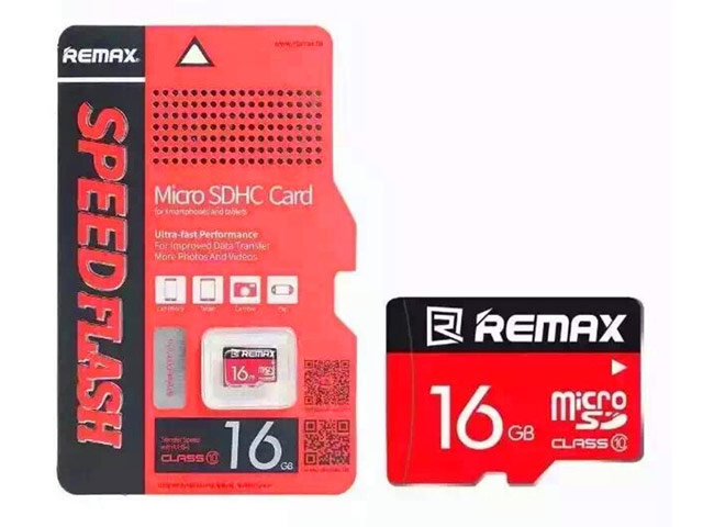 Флеш-карта Remax Speed Flash Micro SDHC Card (16Gb, microSD, Class 10)