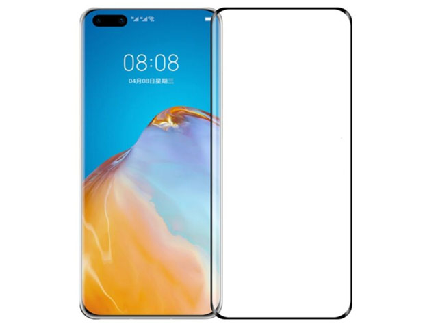 Защитное стекло Yotrix 3D Pro Glass Protector для Huawei P40 (черное)