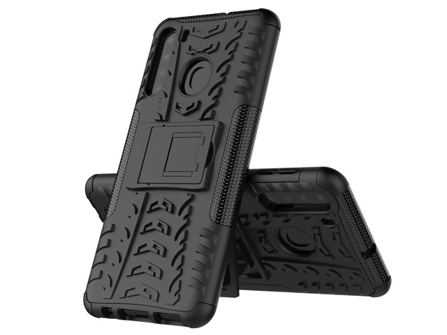 Чехол Yotrix Shockproof case для Samsung Galaxy A21 (черный, гелевый)