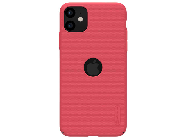 Чехол Nillkin Hard case для Apple iPhone 11 (красный, с отверстием, пластиковый)