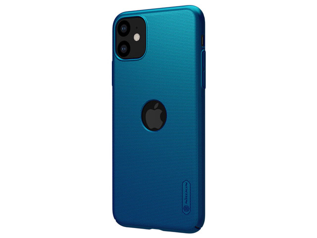 Чехол Nillkin Hard case для Apple iPhone 11 (синий, с отверстием, пластиковый)