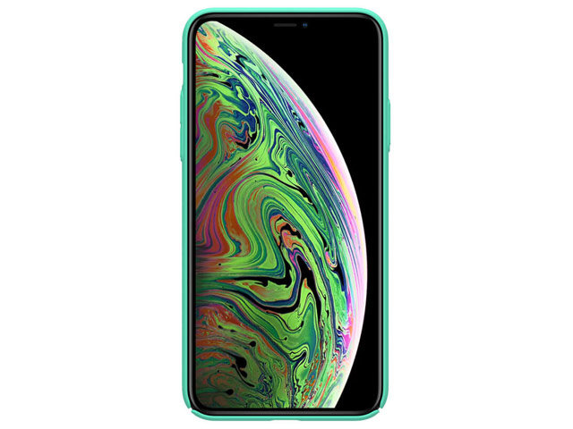 Чехол Nillkin Hard case для Apple iPhone 11 pro (голубой, с отверстием, пластиковый)