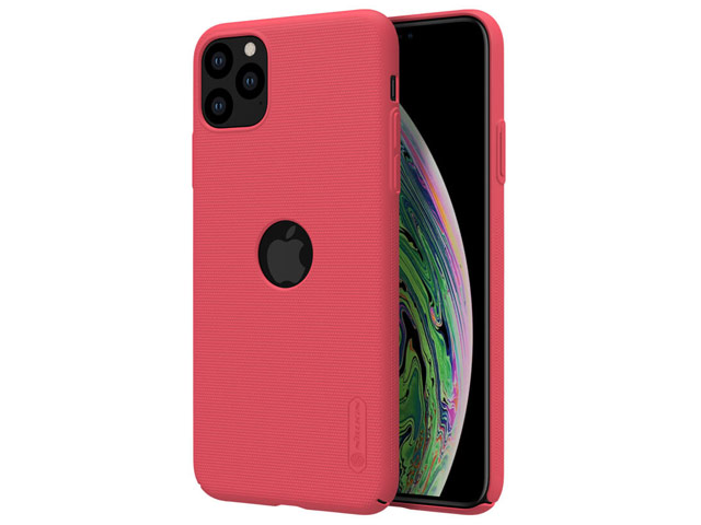 Чехол Nillkin Hard case для Apple iPhone 11 pro (красный, с отверстием, пластиковый)