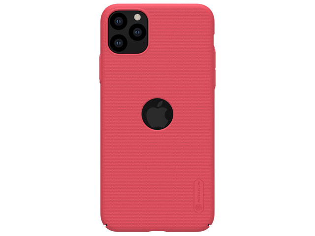 Чехол Nillkin Hard case для Apple iPhone 11 pro (красный, с отверстием, пластиковый)