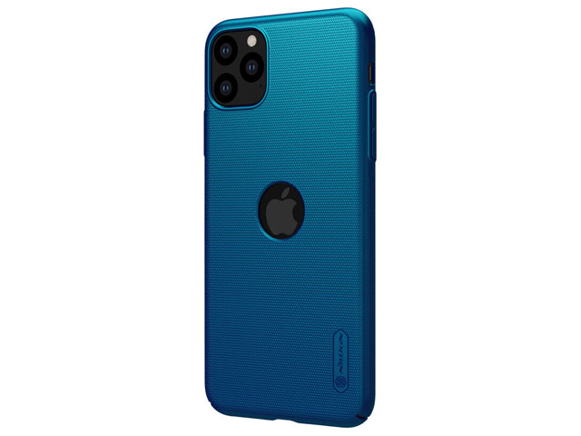 Чехол Nillkin Hard case для Apple iPhone 11 pro (синий, с отверстием, пластиковый)