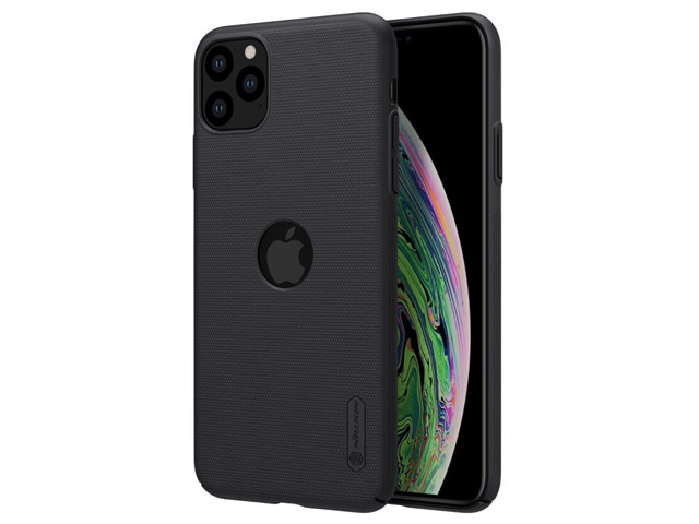 Чехол Nillkin Hard case для Apple iPhone 11 pro (черный, с отверстием, пластиковый)