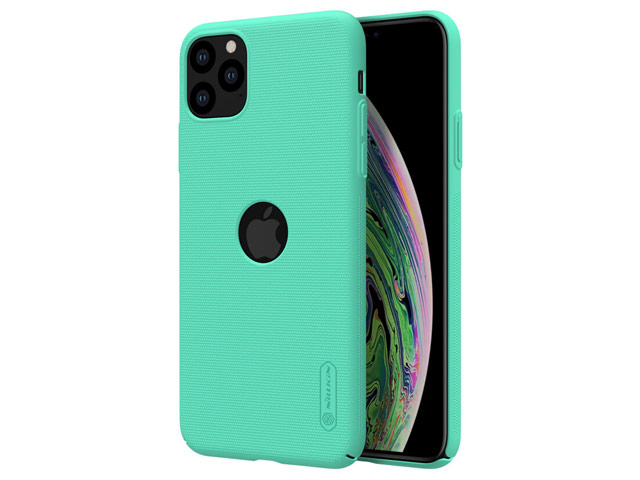 Чехол Nillkin Hard case для Apple iPhone 11 pro max (голубой, с отверстием, пластиковый)