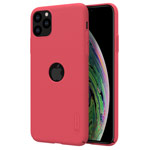 Чехол Nillkin Hard case для Apple iPhone 11 pro max (красный, с отверстием, пластиковый)