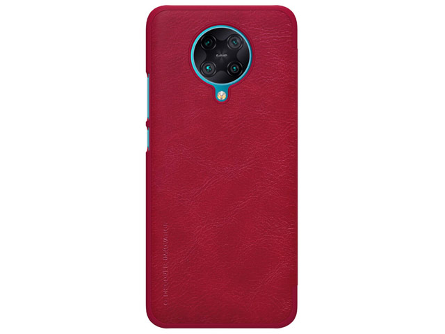 Чехол Nillkin Qin leather case для Xiaomi Poco F2 pro (красный, кожаный)