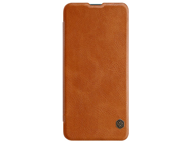 Чехол Nillkin Qin leather case для Xiaomi Poco F2 pro (коричневый, кожаный)