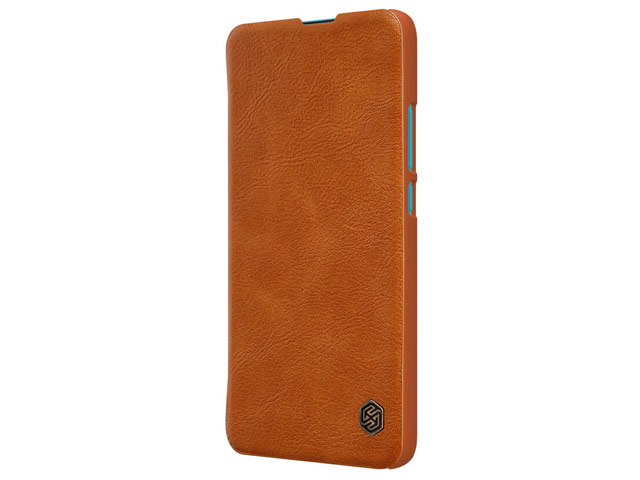 Чехол Nillkin Qin leather case для Xiaomi Poco F2 pro (коричневый, кожаный)