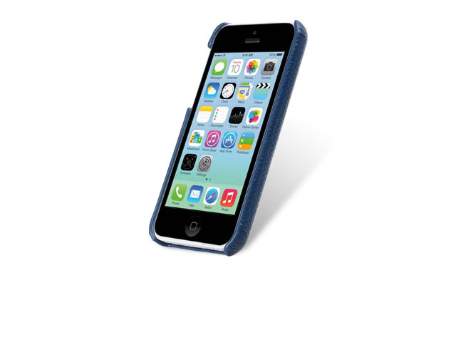 Чехол Melkco Snap Circle Dec Case для Apple iPhone 5C (синий, кожанный)