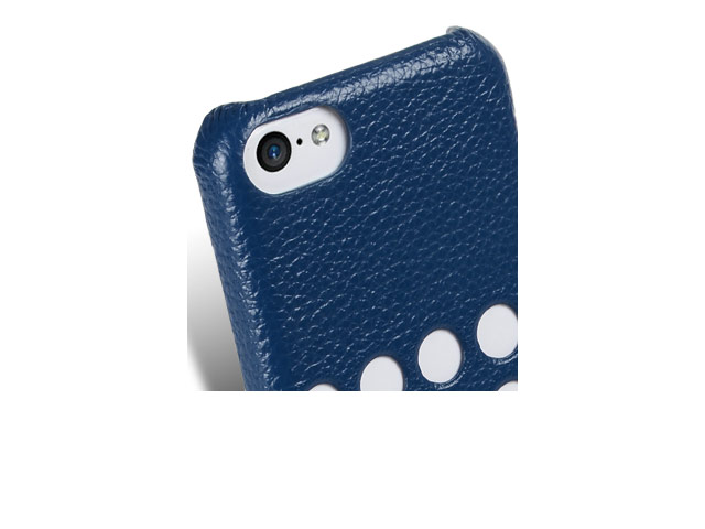 Чехол Melkco Snap Circle Dec Case для Apple iPhone 5C (синий, кожанный)