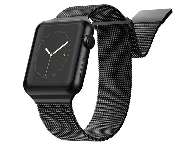 Ремешок для часов X-Doria Mesh Double Band для Apple Watch (38/40 мм, черный, стальной)