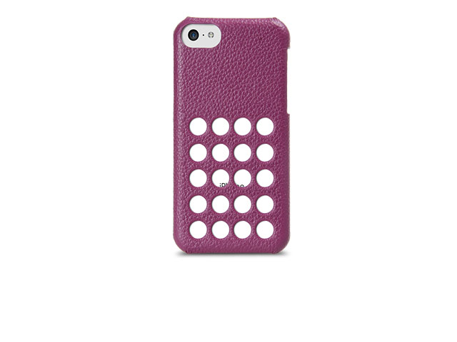 Чехол Melkco Snap Circle Dec Case для Apple iPhone 5C (фиолетовый, кожанный)