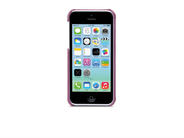 Чехол Melkco Snap Circle Dec Case для Apple iPhone 5C (фиолетовый, кожанный)