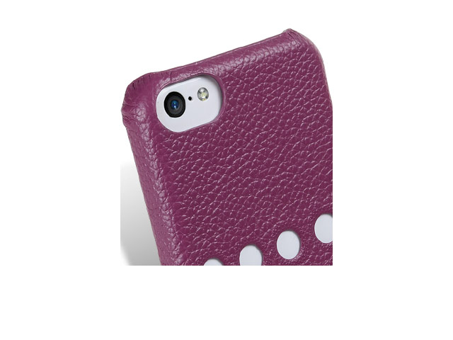 Чехол Melkco Snap Circle Dec Case для Apple iPhone 5C (фиолетовый, кожанный)