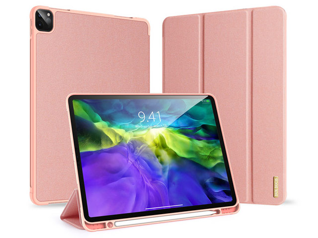 Чехол Dux Ducis Domo series для Apple iPad Pro 11 2020 (розовый, матерчатый)