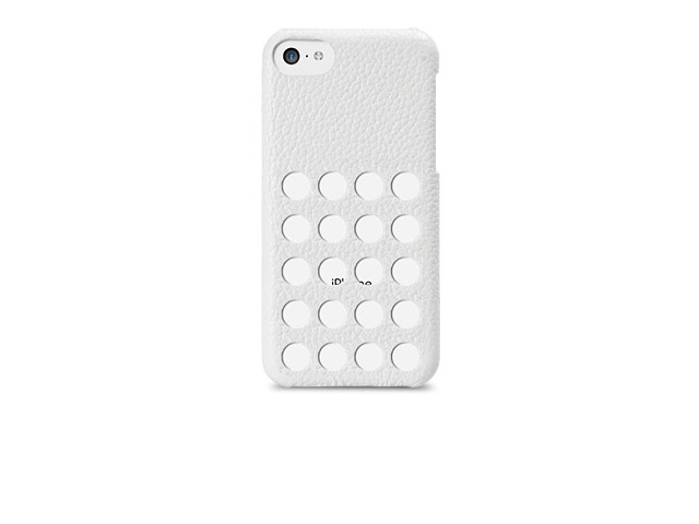 Чехол Melkco Snap Circle Dec Case для Apple iPhone 5C (белый, кожанный)
