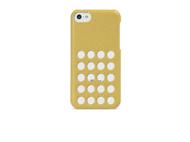 Чехол Melkco Snap Circle Dec Case для Apple iPhone 5C (желтый, кожанный)
