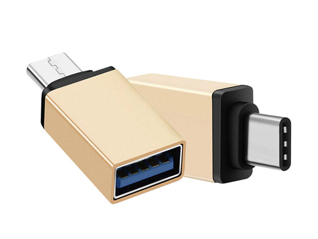 Адаптер Yotrix OTG-USB Adapter универсальный (USB Type C-USB 3.0, золотистый)