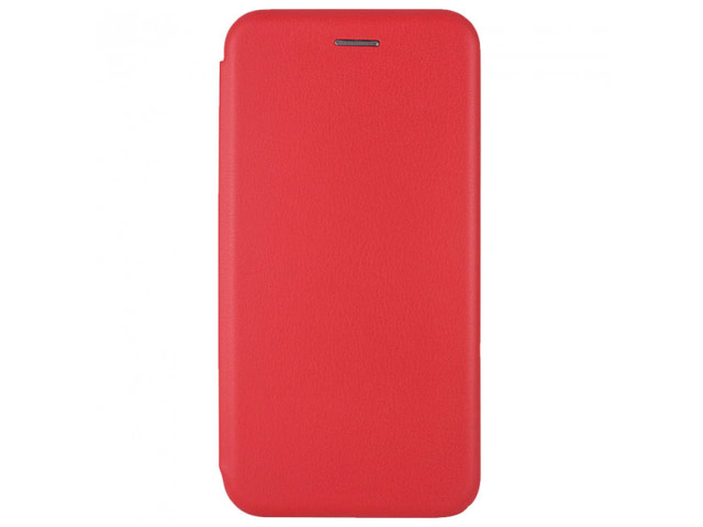 Чехол Yotrix FolioCase Plain для Xiaomi Redmi 9A (красный, кожаный)