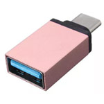 Адаптер Yotrix OTG-USB Adapter универсальный (USB Type C-USB 3.0, розово-золотистый)