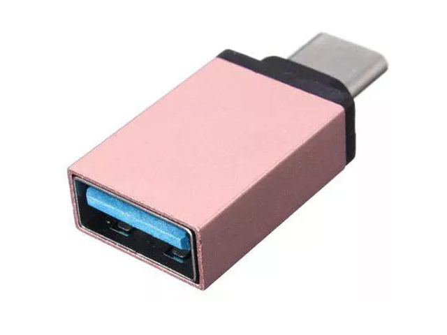 Адаптер Yotrix OTG-USB Adapter универсальный (USB Type C-USB 3.0, розово-золотистый)