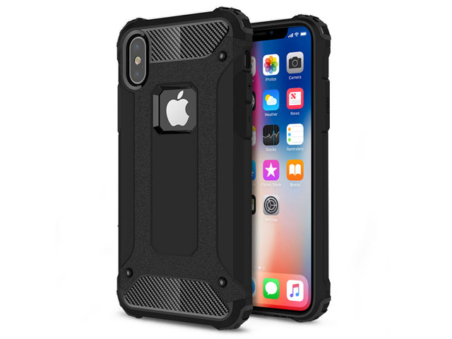Чехол Yotrix Defense case для Apple iPhone XS (черный, пластиковый)